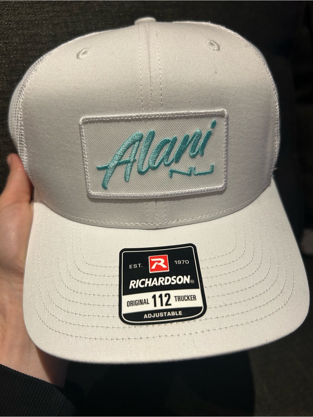 Alani Nu Energy Drink Hat Adjustable Cap White Turquoise